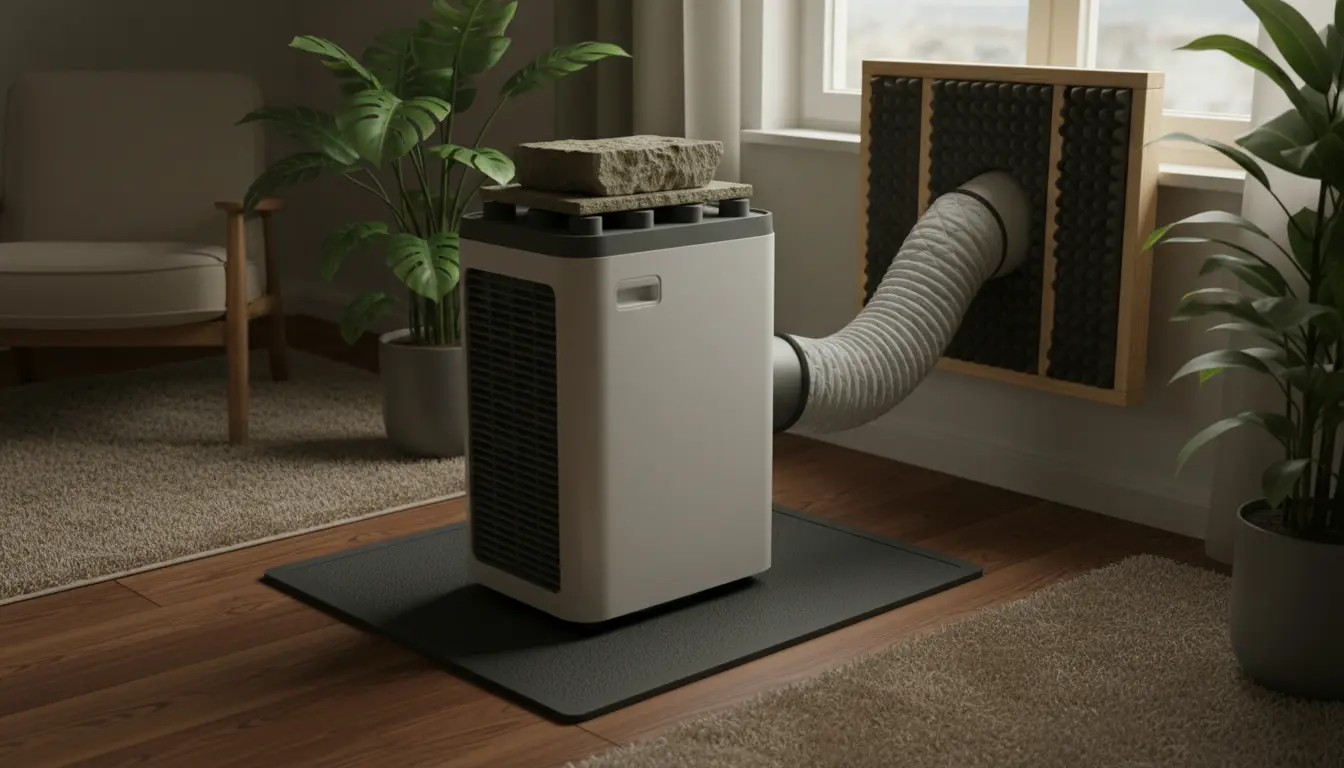 Hoe kun je een mobiele airco stiller maken?