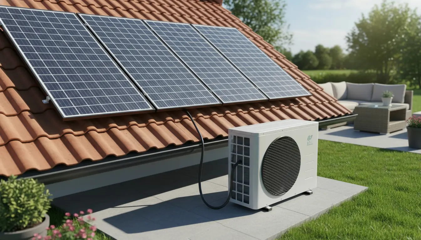 Mobiele airco en zonnepanelen