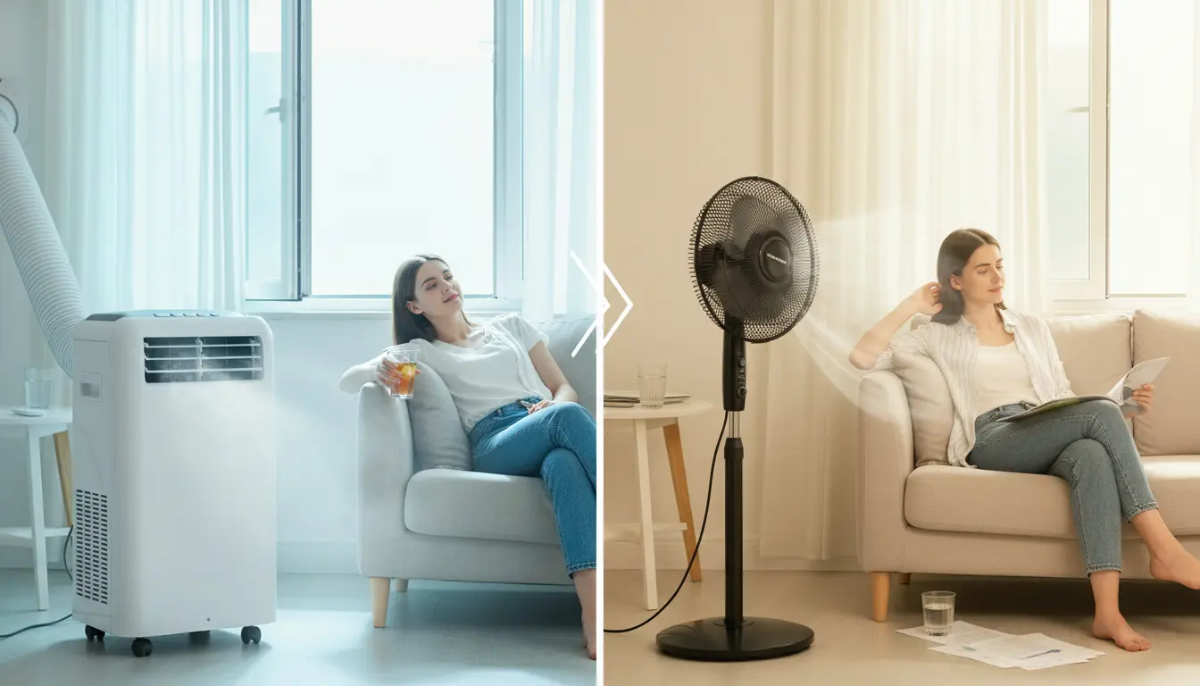 Mobiele airco of ventilator?