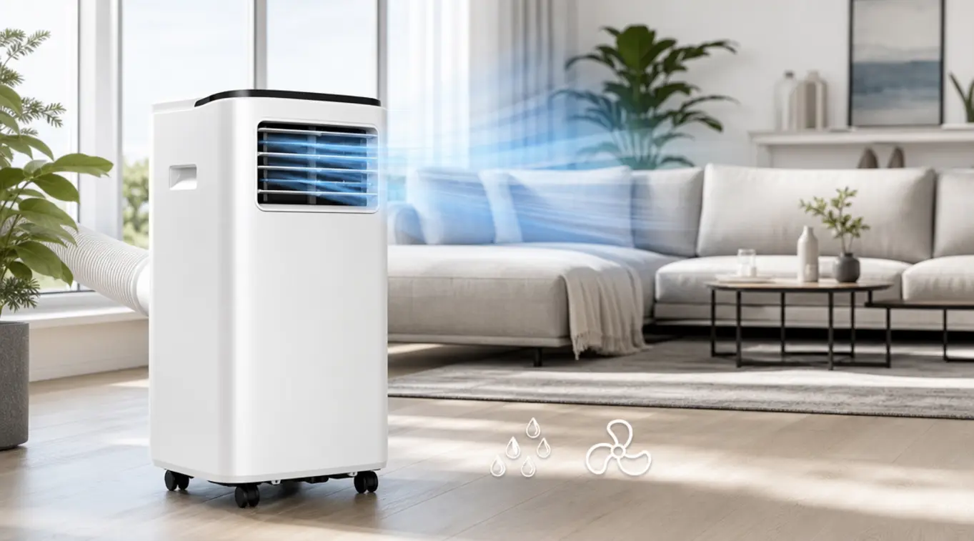Gologi 3-in-1 Mobiele Airco 9000 BTU WiFi Wit